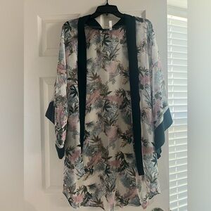 Sheer Floral Kimono